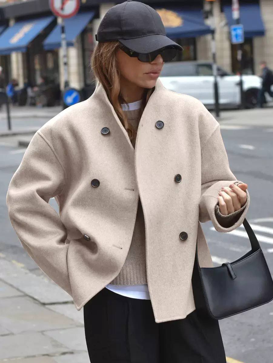 Women's Oversized Double Breasted Coat