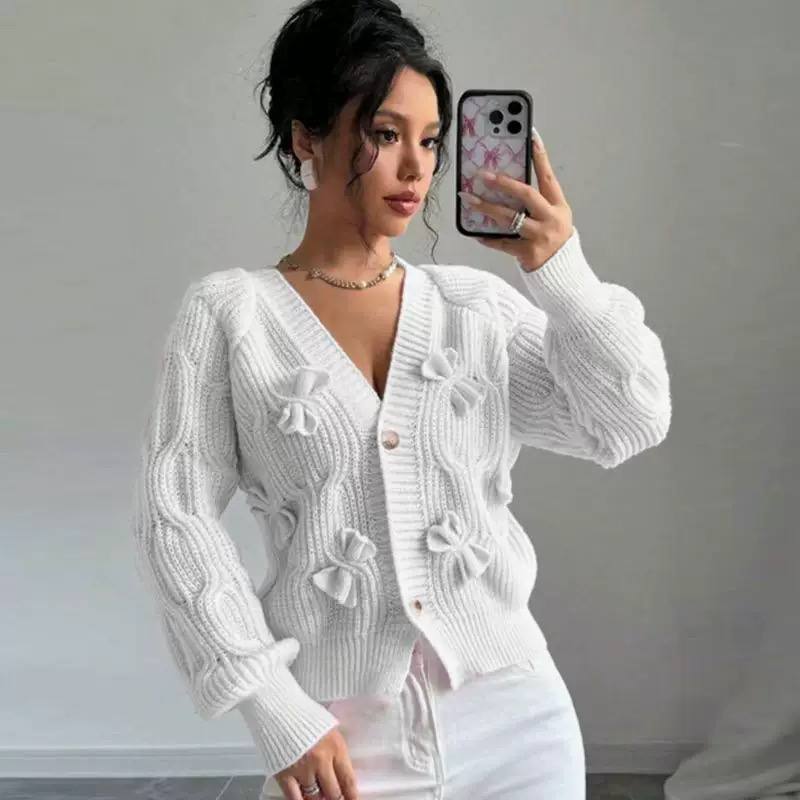 Women's Bow Detail Knit Cardigan