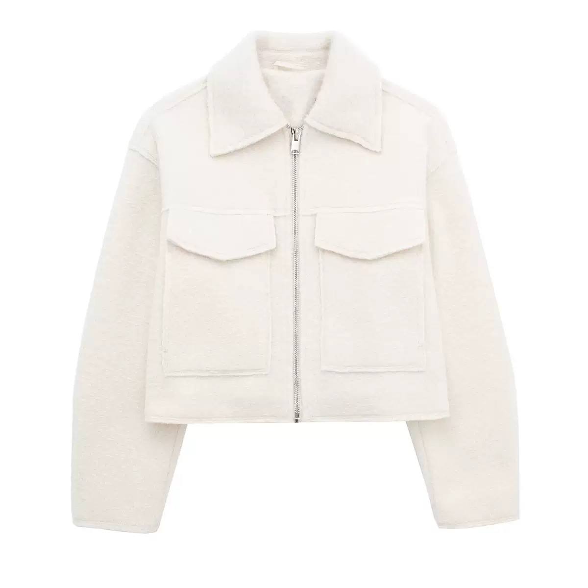 Women's Cropped Shacket Jacket