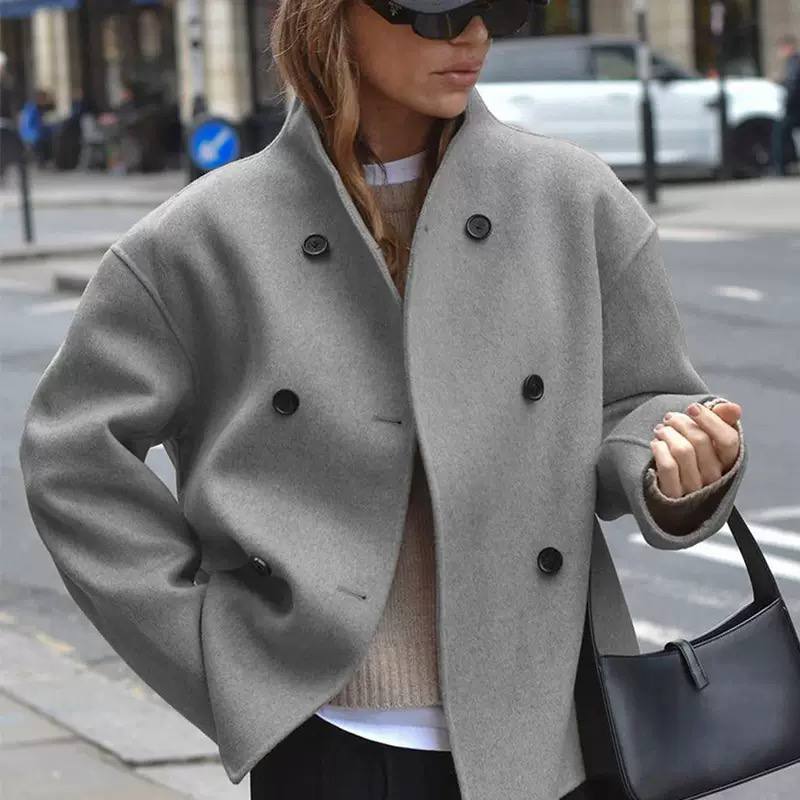 Women's Oversized Double Breasted Coat